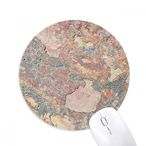 DIYthinker Rusty Rough Iron Texture Rust Round Non-Slip Rubber Mousepad Game Office Mouse Pad Gift