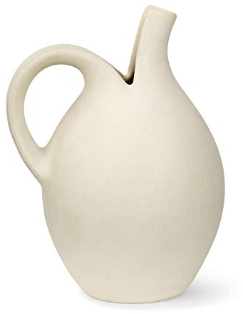 Spring Copenhagen Spaltekanden (medium) - Multifunktionaler Krug, Vase und Skulptur | 14 x 14 x 18 cm | Keramik (Eierglasur) | Design von Eva Stæhr-Nielsen | Ausgewählte Designgeschenke