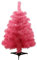 Fouriding 2ft 60cm Künstlicher Weihnachtsbaum Christbaum Tannenbaum mit KunststoffStänder (Rosa)