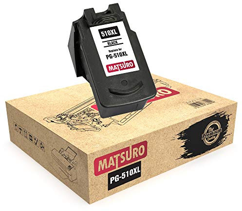 Matsuro Original | Kompatibel Remanufactured Tintenpatrone Ersatz für Canon PG-510XL PG-510 (1 SCHWARZ)