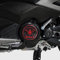 labelbike - 2 Adesivi in Resina 3D Decorazioni e Protezioni Carter di Moto Scooter compatibili con YAMAHA TMAX 500-530 dal 2001 al 2016 - Colore Carbonio Rosso