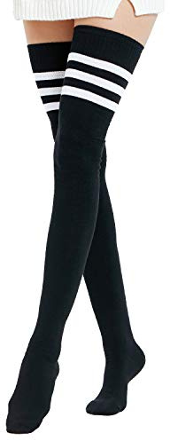 Kayhoma Women's Stripe Thigh High Socks