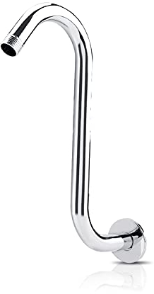 Agatige Braccio di Estensione della Doccia, 8 Pollici Estensore per Soffione Doccia Prolunga per Soffione Doccia in Acciaio Inossidabile con Curvatura a S Accessori per Bagno Domestici