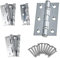 Door Hinge 3 / 76mm Polished Chrome Ball Bearing Washer CE Grade 7 for Fire Door 3 Pair