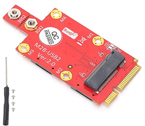 M.2 to Mini PCIE Adapter, Converter Module with SIM Card Slot PC Laptop Accessories, Supports SIM Card Push Connector and 3042/3052 Type M.2 Key B Card Dimension