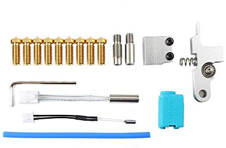 toaiot Ersatzteile für 3D Drucker Extruder Düse Kit Tita Hotend mit Heizblock Heizblock V6 Kehlerohr Umluftarm Metall für Sidewind X1 Gegenstände