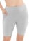 Oh So Soft High Waist Biker-Shorts mit Tasche, leicht, langlebig und dehnbar, für Damen in Übergröße - Grau - X-Groß