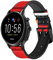 Innovedesire Red Cassette Recorder Graphic Cinturino in Pelle Smartwatch per Fossil Hybrid Smartwatch Nate, Hybrid HR Latitude, Hybrid Smartwatch Machine Taglia (24mm)