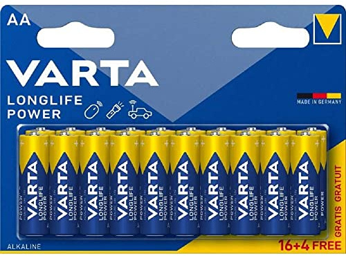 Varta Alkali Modell VARTA LongLife Power AA X16 + 4 gratis