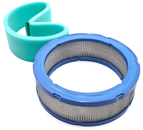 vhbw set di filtri compatibile con Toro Sand Pro 3020 E, Sand Pro 5020 motore tagliaerba - 2x filtro di ricambio (filtro dell'aria, pre-filtro)