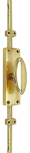 Oval KNOB Door ESPAGNOLETTE Bolt/CREMONE Bolt Upto 2500mm Polished Brass