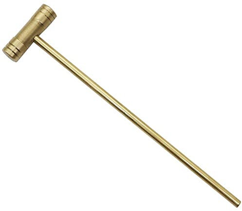 Mini Martello in Ottone Solido - Piccolo Martello in Rame Multifunzione per La Produzione di Gioielli E La Riparazione Dell'orologio