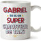 Mugffins Tasses Personnalisables pour CHAUFFEUR DE TAXI homme - En Français - Cadeau Personalisé- Tu es Super - 11 oz / 330 ml