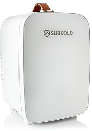 Subcold Pro10 Luxury Mini Fridge Cooler | Compact 10L Portable Small Fridge 12v & 240v | Efficient Quiet Cooling System | Ideal for Bedroom, Office, Beauty & Car | (White)