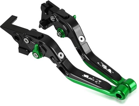 YIEBA Leva estendibile pieghevole regolabile per freno e frizione moto Per Z900 2017-2020 Z650 2016-2020 Accessori Moto CNC Alluminio(Verde+Nero)