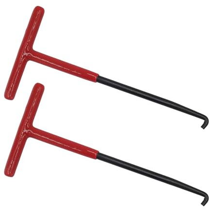 SyiXute 2 Pcs Exhaust Spring Hook,Brake Spring Hook,Motorcycle Spring Pull T-Hook,Puller Tool Spring for Motorcycle Car (16 * 8.2 cm)