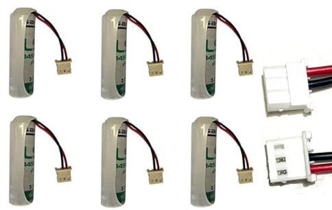 KIT 6 PZ, My Brand, Italcell - Saft batteria litio 3, 6 V compatibile antifurto allarme Tecnoallarm