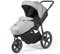 Ickle Bubba Venus Prime Jogger Kinderwagen - von der Geburt bis 22kg ca. 4 Jahre, All-Terrain Dreirad-Kinderwagen, luftgefüllte Reifen, Fußwärmer, Regenschutz & Neugeborenen-Kokon (Raumfahrt Grau)