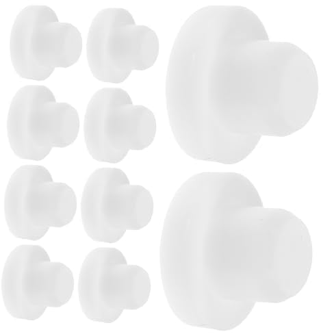 JECOMPRIS Sturdy Reusable Silicone Set 0.47 Size Salt Pepper Stoppers for Bottles Jars Wine Bottles