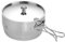 Campingmoon Camping-Kochtopf, 2,0 l, tragbar, Edelstahl, IH-kompatibel CC-18
