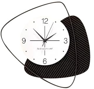 Ergocar Horloge Murale Simple, Horloge Murale en Métal Créative Moderne Silencieuse, Batterie, Adaptée à La Décoration De Salon, Cuisine, Chambre à Coucher, Bureau