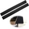 2PKs Cooker Gap Filler, Silicone Worktop Joining Strip, 21'' Long Black Stove Gap Cover Seals, Wide Kitchen Worktop Joint, Heat Resistant & Easy Clean Spills Between Counters, Washable Reusable