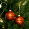 Amanman Glasornamente für Weihnachtsbaum, Basketball, geblasenes Glas, Weihnachtsschmuck, 2 Stück