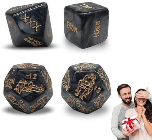 4 phosphoreszierende grüne Würfel,Würfel für Paare, Valentinstag, Datum, Nacht, lustige Date-Nacht-Ideen, Paar-Spiele-Set, lustiges Geschenk zum Valentinstag, Jahrestag, Geburtstag