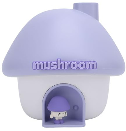 Pilz-Luftbefeuchter, 300 Ml, Persönlicher Luftbefeuchter mit Farbwechselnden Nachtlichtern, Tisch-Luftbefeuchter, Pilz-Diffusor, Luftbefeuchter für Schlafzimmer, Schreibtisch,