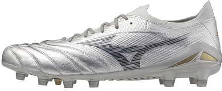 Mizuno Morelia Neo Beta Elite FG Ruby Red 40th Anniversary Silber, 44 Unisex