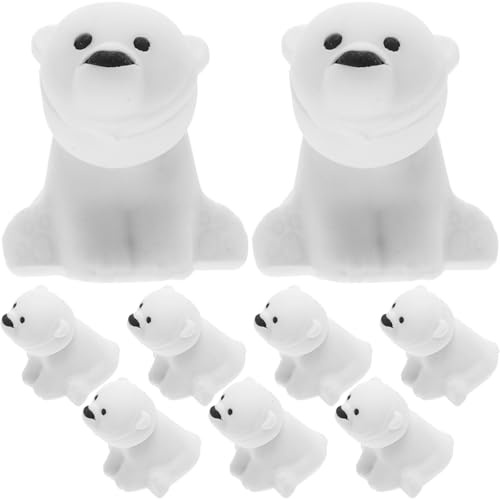 Homoyoyo Radiergummis Eisbär 20 Stück Mini Tier-Radierer Für Schule Kindergarten Kreatives Puzzle-Design Leicht Zu Löschen Schreibwarenzubehör