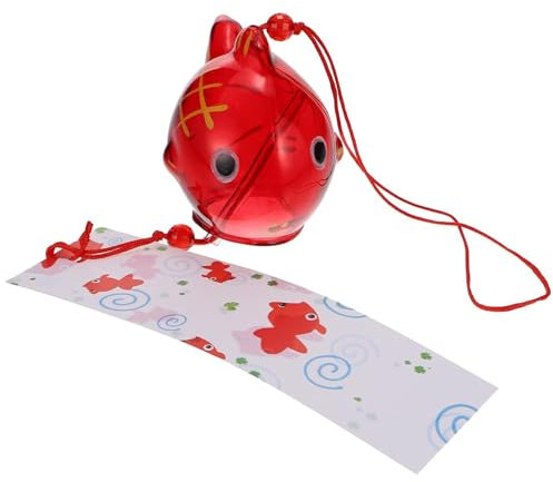 Pfjsseey Citrins de Vent Japonais avec du Verre de Poisson en Or Suspension des Vent