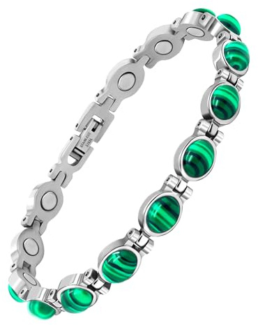 TDEXI Magnetarmband Damen-magnetische Armbänder für Frauen-Ultrastarkes Titan Magnet Armband Geschenk mit Entfernungswerkzeug(3500gauss)