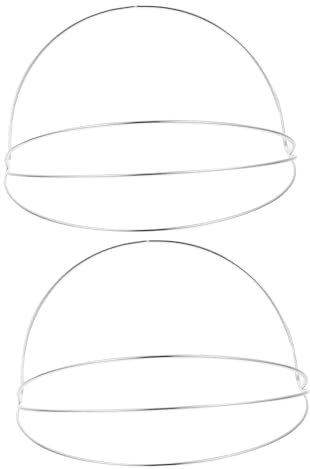Healifty 2pcs Crown Making Frame, Jewel Headband DIY Base, Iron Headdress Accessory for Craft Making and Engagements, Simple Tiara Frame for Costume Crown Design
