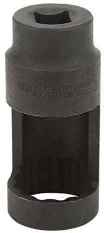 SALALIS Douille D'injecteur 12 Points, 27mm, en Acier au Chrome Vanadium, Entraînement 1/2 Pouces, pour Mercedes Universel