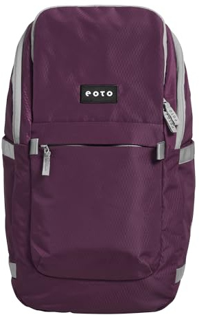 EOTO Rucksack EASY27 Weinrot, Daypack für Uni, Reisen, Job und Freizeit, nachhaltig, ergonomisch, wasserabweisend, Multifunktions-Rucksack, Lifestyle Rucksack, Damen, Herren, 27 L