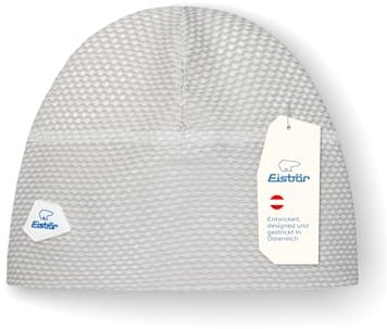 Eisbär Iona Laufmütze Herren Damen Schwarz - Sport Beanie Sommer dünn | Sportmütze dünn & leicht, leitet Schweiß ab, atmungsaktiv, antibaktieriell, zum Laufen Trailrunning Radfahren, unter Helm