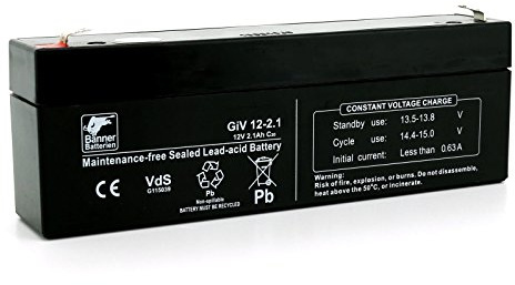 Banner Batterie Stand by Bull 12 Volt 2,1Ah Typ GiV 12-2.1 Akku Notstrombatterie