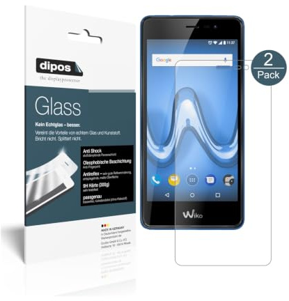 dipos 2x 9H Matte Screen Protector for Wiko Tommy 2 Plus | Anti-Glare, Anti-Reflective, Won't Break or Shatter, No Real Glass, Anti-Shock, Anti-Scratch, Bubble-Free, Easy Installation