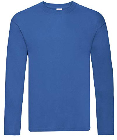 Fruit of the Loom Mens Original Long Sleeve T-Shirt (XL) (Royal)