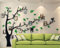 Tree Wall Stickers 3D DIY Tree Wall Decal Art Murals Large Family Photo Frames Tree Decoration for Living Room Bedroom Restaurant Home Decor