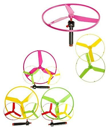 KSS Neu 2 X Fliegende Untertasse Kreisel bis zu 10 mtr. hoch, ca 19 cm Durchmesser