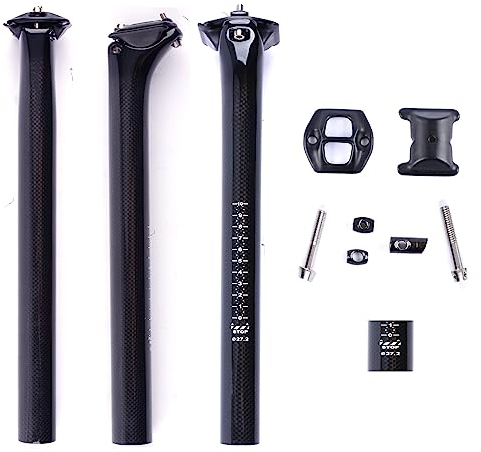 ESEN SP 3k Glänzend Carbon Fiber 27,2/31,6 mm * 350/400 mm Radfahren Fahrrad Sattelstütze Mountainbike/Rennrad BMX Sattelstütze Rohr Sattelstütze