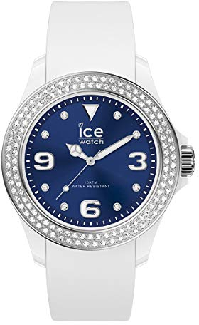 Ice-Watch - ICE star White deep blue - Weiße Damenuhr mit Silikonarmband - 017234 (Small)