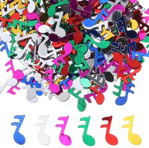 NUOBESTY Streudeko Notenschlüssel Tisch Musiknote für Geburtstag Musikalische Party Tischdekorationen 15G