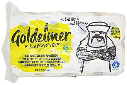 Goldeimer Toilettenpapier - 3lagig 150Blatt (4erPack)