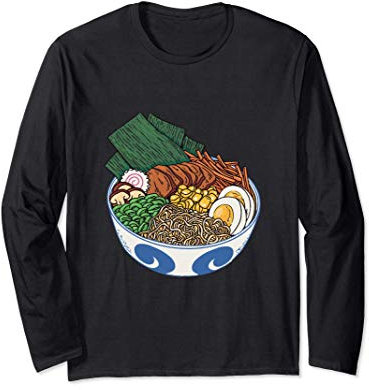 Bol de fruits de mer Nouilles ramen Foodie Asian-Food Manche Longue