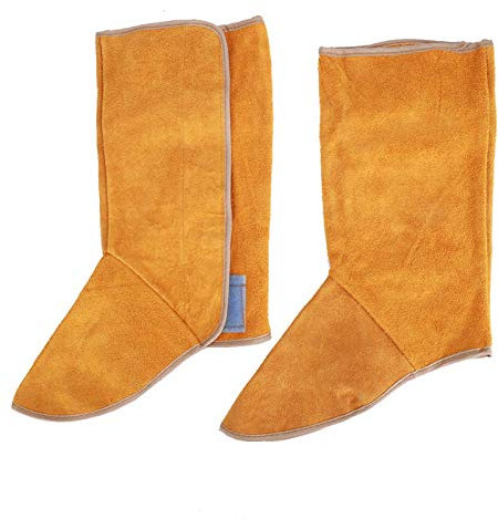 Calzado Protector de Soldadura,1 paire Zapatos Protectores de Soldadura con Aislamiento Térmico para Calzado,Pantorrillas,Soldador,Protection de Chaussures Resistentes a Las,Piel de Vaca