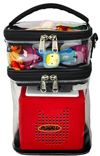 Punalu transparente Tasche für Toniebox, Tonies Hörfiguren - Toniebox Tasche durchsichtig ideal für Toniebox Starterset