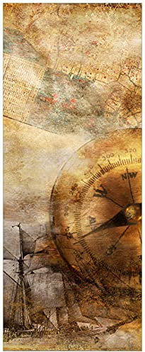 Wallario Poster - Utensilien der Seefahrt in Premiumqualität, Größe: 50 x 125 cm
